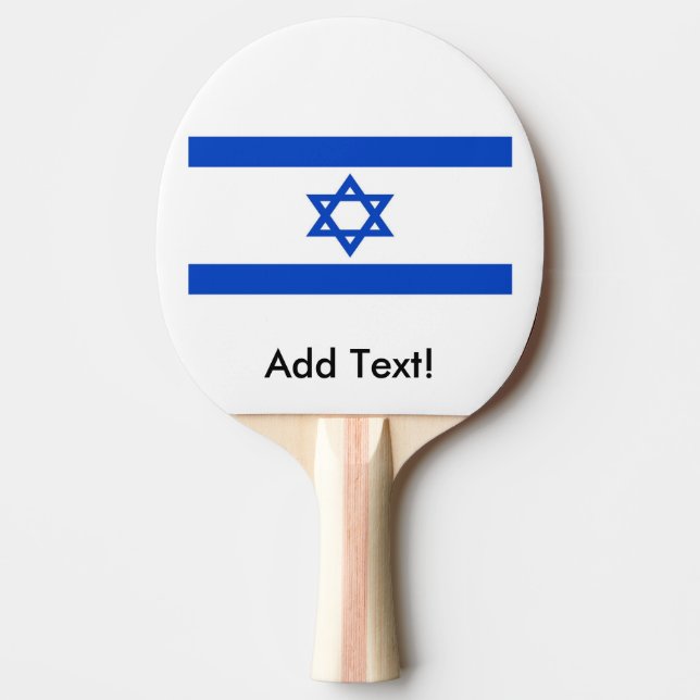 Pala De Ping Pong Bandera de Israel (Anverso)