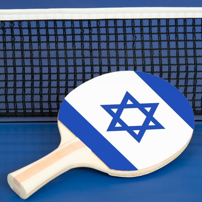 Pala De Ping Pong Bandera de Israel (in situ)
