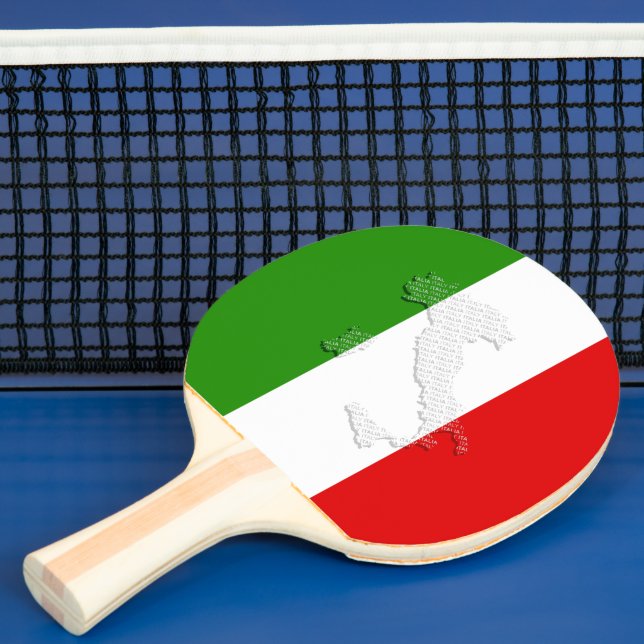 Pala De Ping Pong Bandera de Italia (in situ)