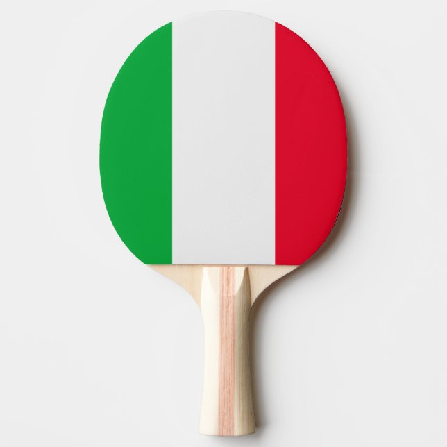 Pala De Ping Pong Bandera de Italia (Anverso)