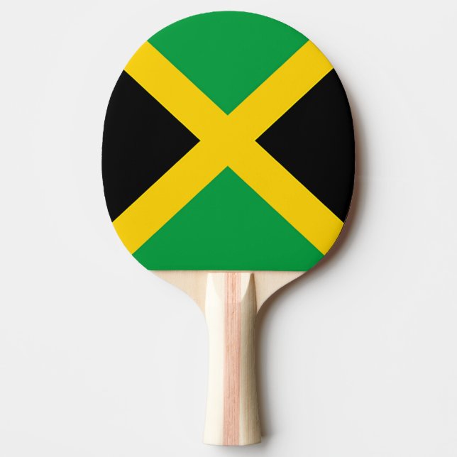 Pala De Ping Pong Bandera de Jamaica (Anverso)