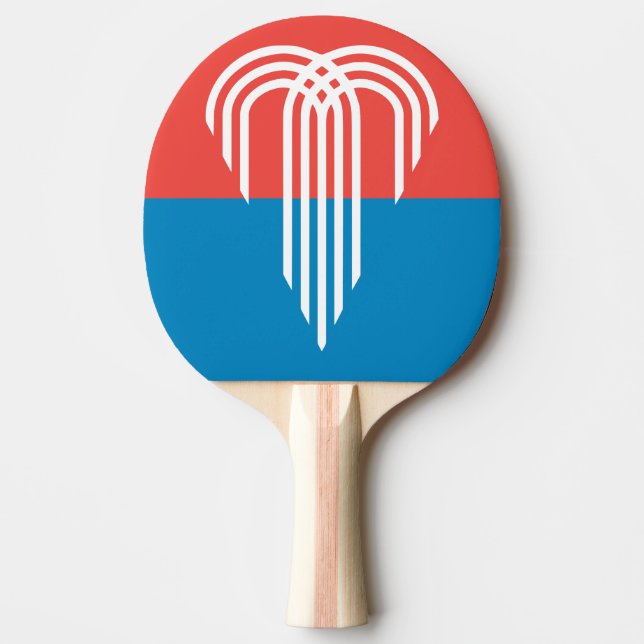 Pala De Ping Pong Bandera de Kansas City, Misuri (Anverso)