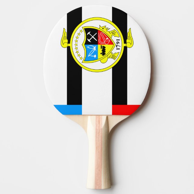 Pala De Ping Pong Bandera de Knoxville, Tennessee (Anverso)