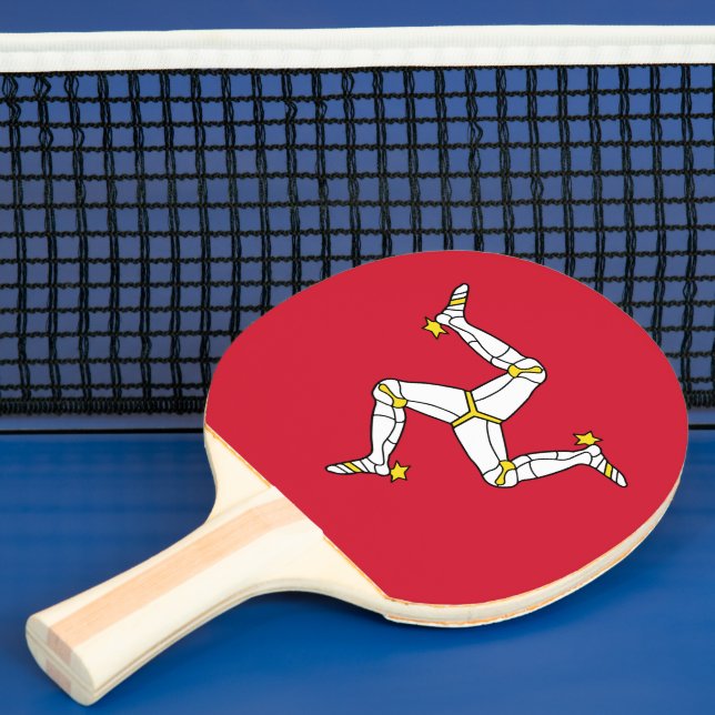 Pala De Ping Pong Bandera de la Isla de Man (in situ)