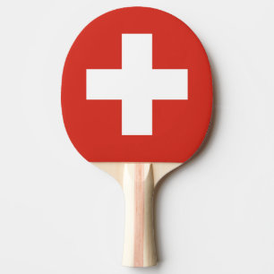 Pala De Ping Pong Bandera de la paleta del ping-pong de Suiza