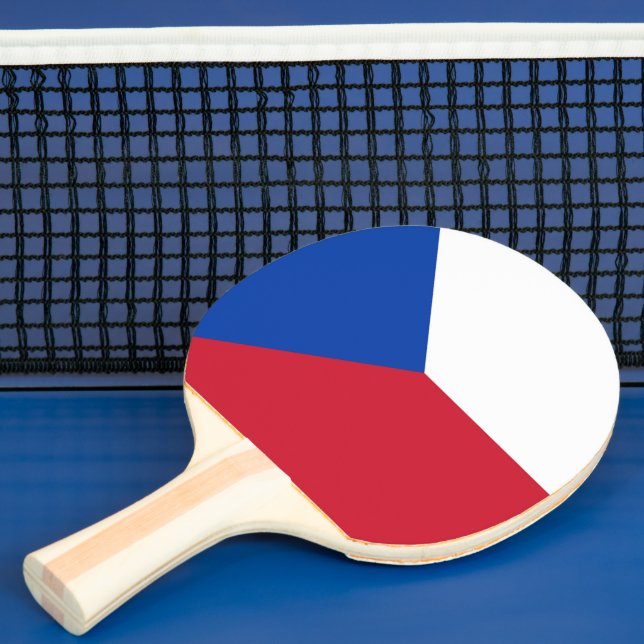 Pala De Ping Pong Bandera de la República Checa (in situ)