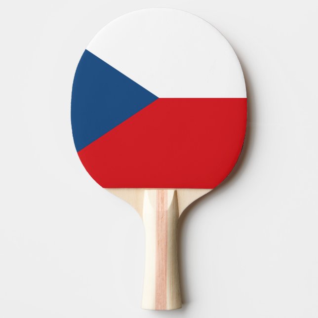 Pala De Ping Pong Bandera de la República Checa (Anverso)