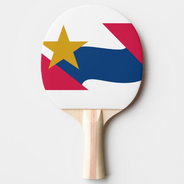 Pala De Ping Pong Bandera de Lafayette, Indiana (Anverso)