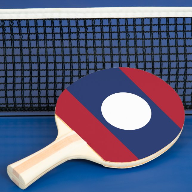 Pala De Ping Pong bandera de Laos (in situ)