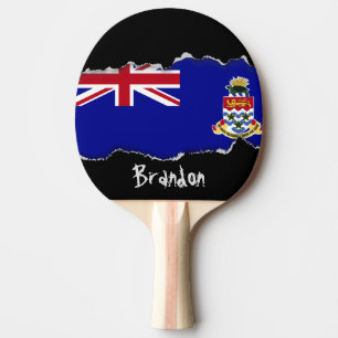 Pala De Ping Pong Bandera de las Islas Caimán