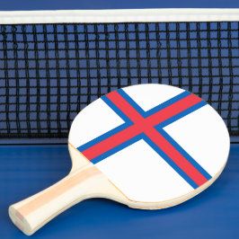 Pala De Ping Pong Bandera de las Islas Feroe