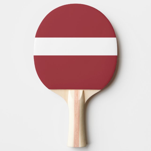 Pala De Ping Pong Bandera de Letonia Ping Pong Paddle (Anverso)