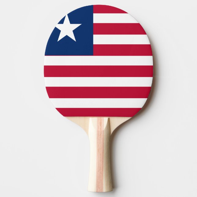 Pala De Ping Pong Bandera de Liberia (Anverso)