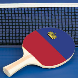 Pala De Ping Pong Bandera de Liechtenstein