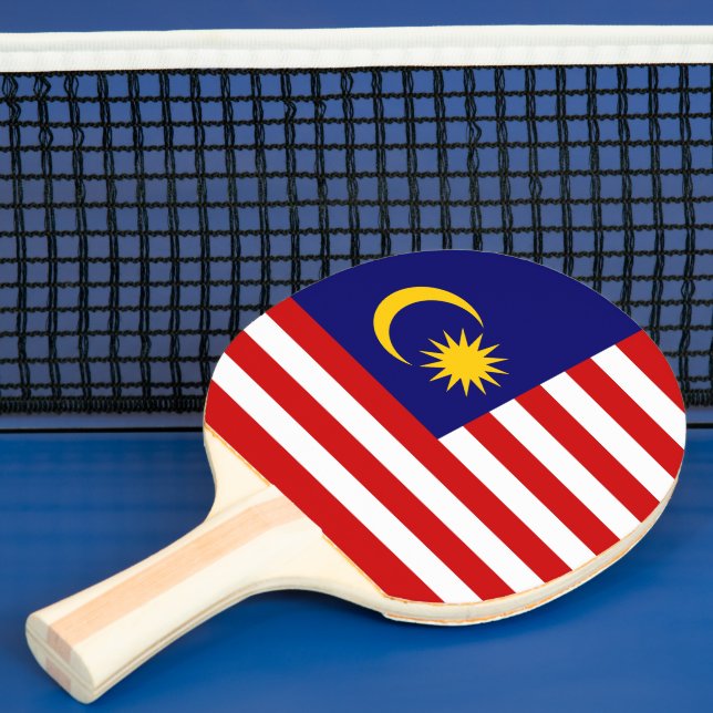 Pala De Ping Pong Bandera de Malasia (in situ)