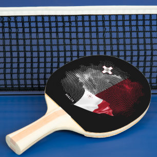 Pala De Ping Pong bandera de Malta