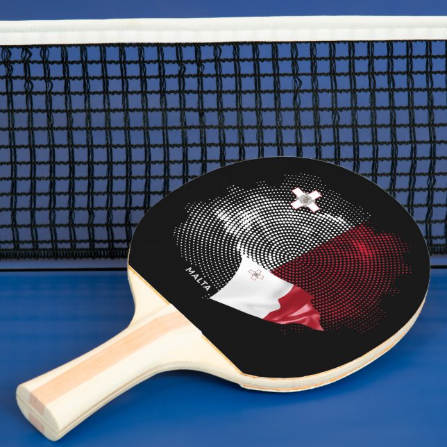 Pala De Ping Pong bandera de Malta (in situ)