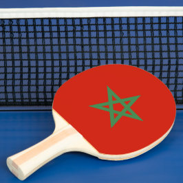 Pala De Ping Pong Bandera de Marruecos