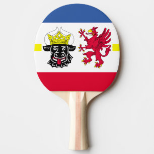 Pala De Ping Pong Bandera de Mecklemburgo-Pomerania Occidental Ping 