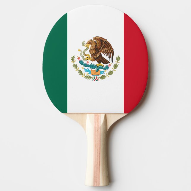 Pala De Ping Pong Bandera de México, Bandera de la República Mexican (Anverso)