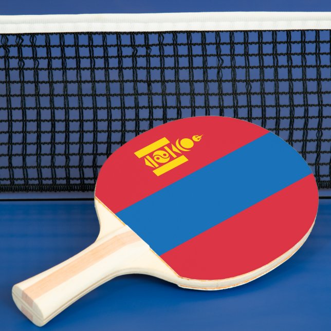 Pala De Ping Pong Bandera de Mongolia (in situ)