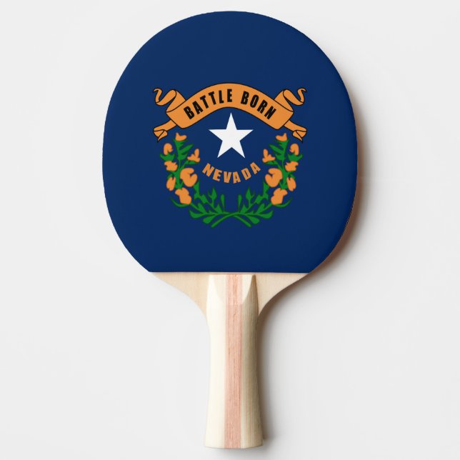 Pala De Ping Pong Bandera de Nevada (Anverso)