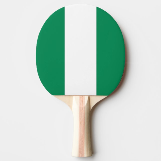 Pala De Ping Pong Bandera de Nigeria (Anverso)