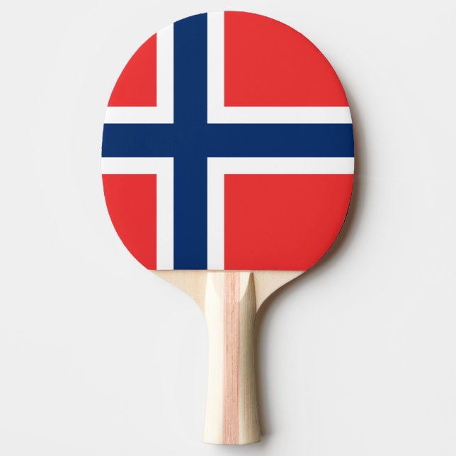 Pala De Ping Pong Bandera de Noruega (Anverso)