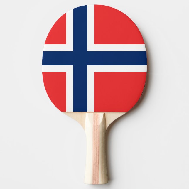 Pala De Ping Pong Bandera de Noruega (Anverso)