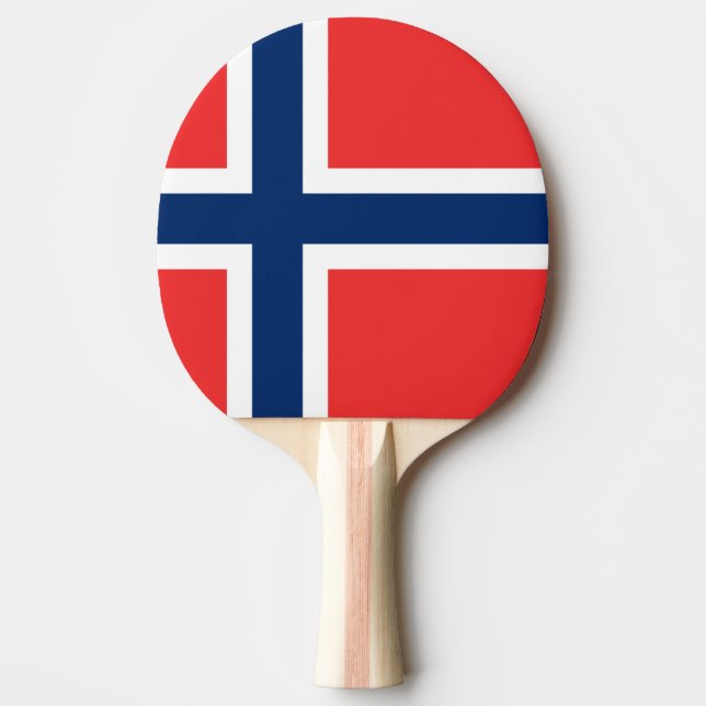 Pala De Ping Pong Bandera de Noruega (Anverso)