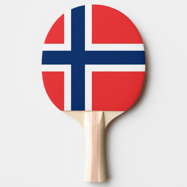 Pala De Ping Pong Bandera de Noruega (Anverso)