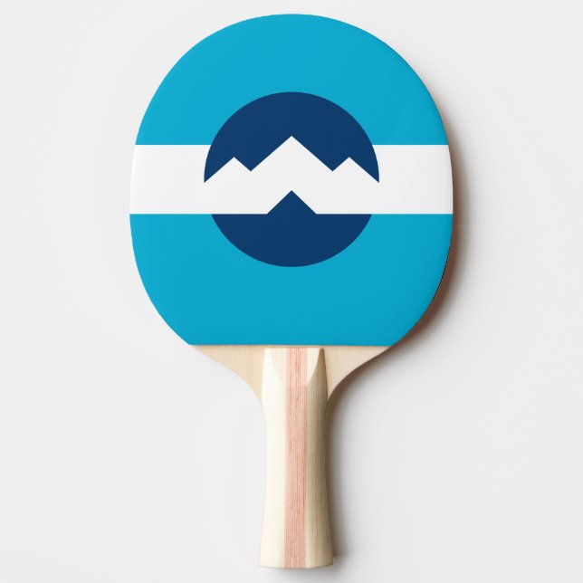 Pala De Ping Pong Bandera de Ogden, Utah (Anverso)