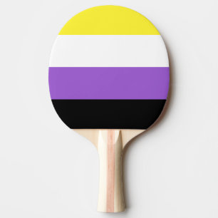 Pala De Ping Pong Bandera de Orgullo no binaria