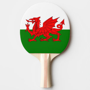 Pala De Ping Pong Bandera de País de Gales