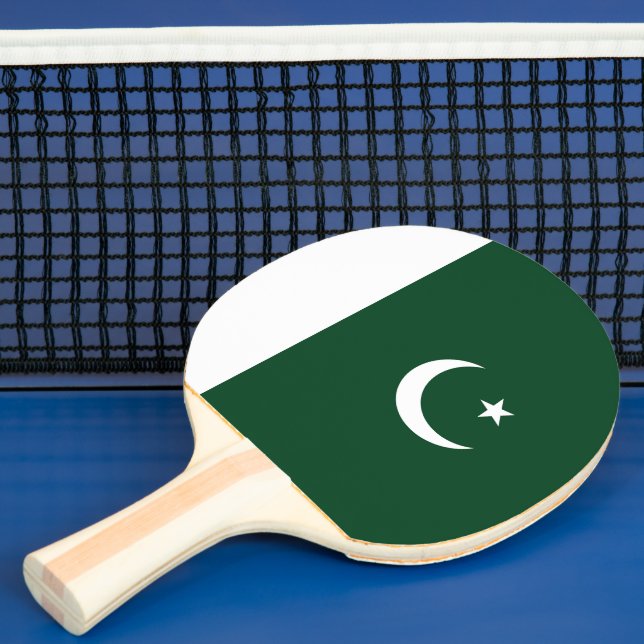 Pala De Ping Pong Bandera de Pakistán (in situ)