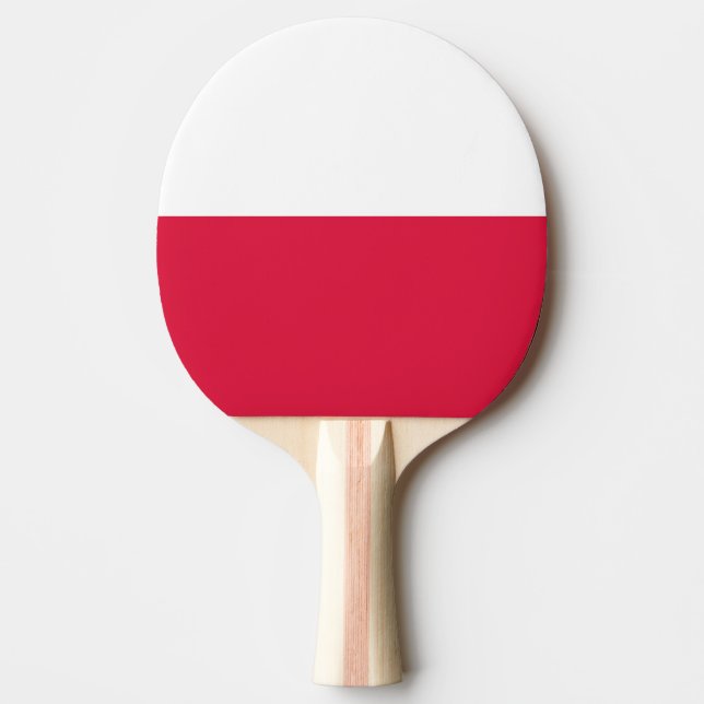 Pala De Ping Pong Bandera de Polonia (Anverso)