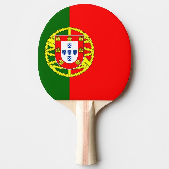 Pala De Ping Pong Bandera de Portugal (Anverso)