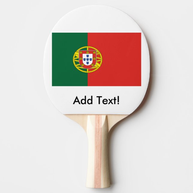 Pala De Ping Pong Bandera de portugal (Anverso)