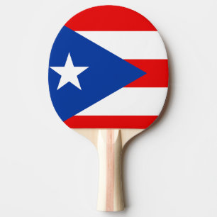 Pala De Ping Pong bandera de Puerto Rico