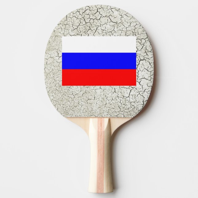 Pala De Ping Pong Bandera de Rusia (Anverso)