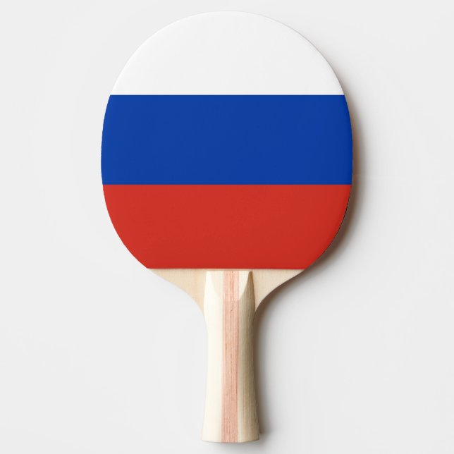 Pala De Ping Pong Bandera de Rusia (Anverso)
