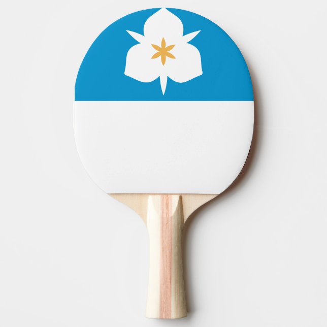Pala De Ping Pong Bandera de Salt Lake City, Utah (Anverso)
