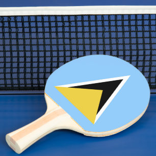 Pala De Ping Pong Bandera de Santa Lucía