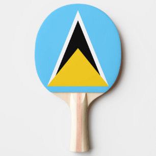 Pala De Ping Pong Bandera de Santa Lucía Ping Pong Paddle