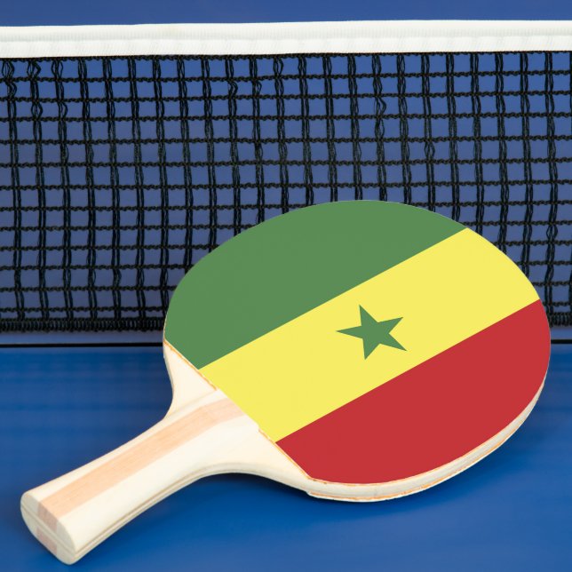Pala De Ping Pong Bandera de Senegal (in situ)
