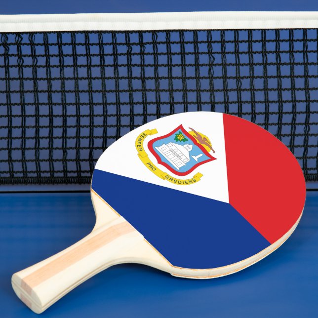 Pala De Ping Pong Bandera de Sint Maarten (in situ)
