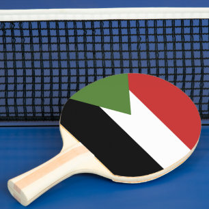 Pala De Ping Pong Bandera de Sudán