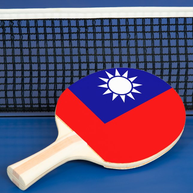 Pala De Ping Pong Bandera de Taiwán: República de China, Taipei chin (in situ)