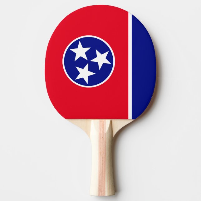 Pala De Ping Pong Bandera de Tennessee (Anverso)