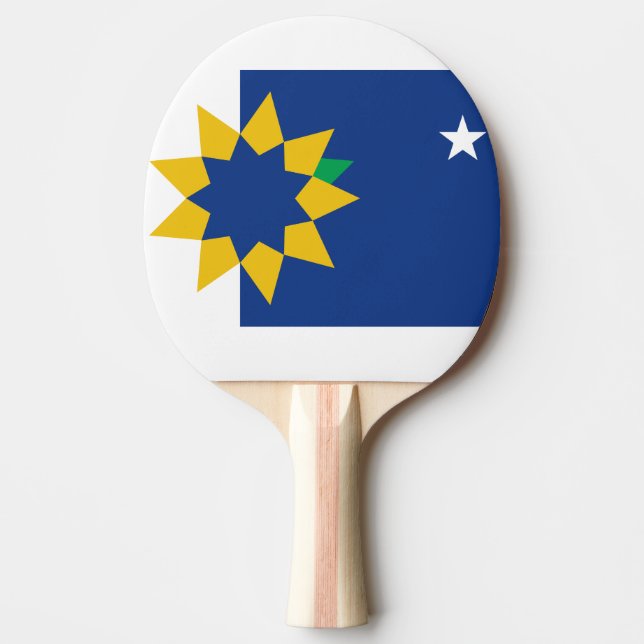 Pala De Ping Pong Bandera de Topeka, Kansas (Anverso)